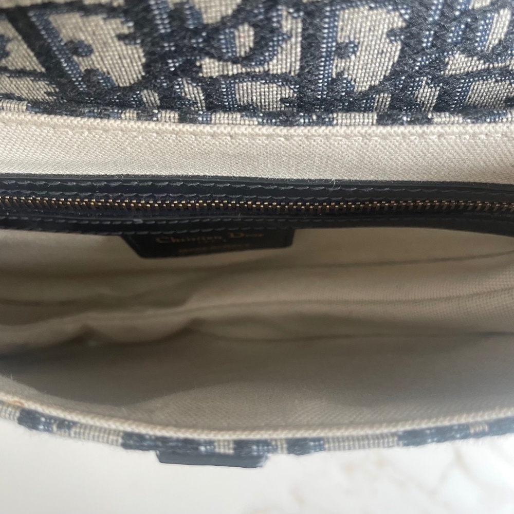 Authentic Christian Dior Saddle Bag - Blue - Picture 6 of 8